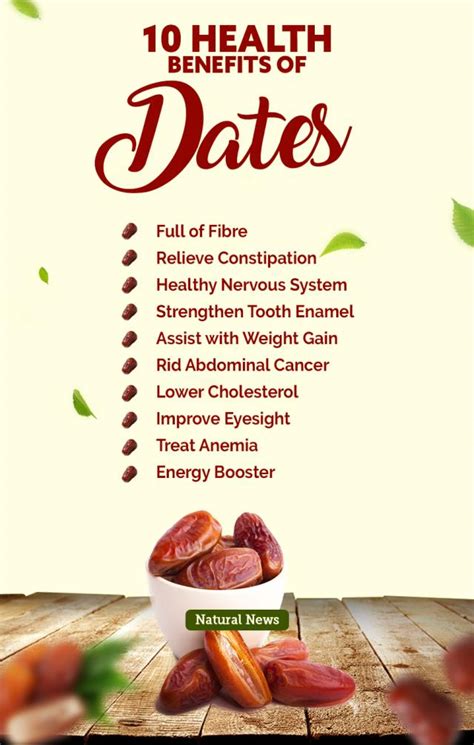 10 Dates Benefits: From .
